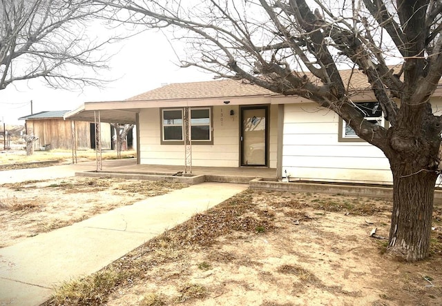 view of ranch-style home