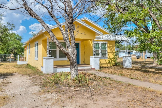 view of bungalow-style home