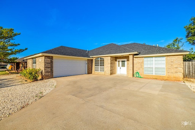 view of front facade featuring a garage