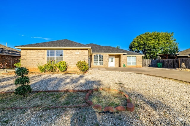 view of ranch-style house