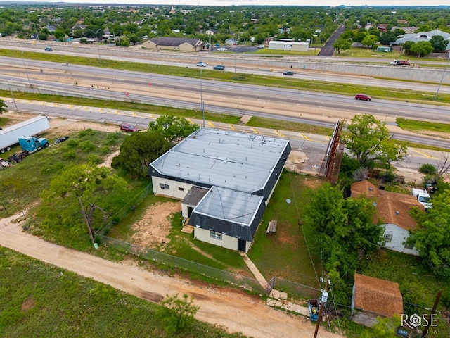 323 E 6th St, San Angelo, TX 76903 - bird's eye view of a main thoroughfare