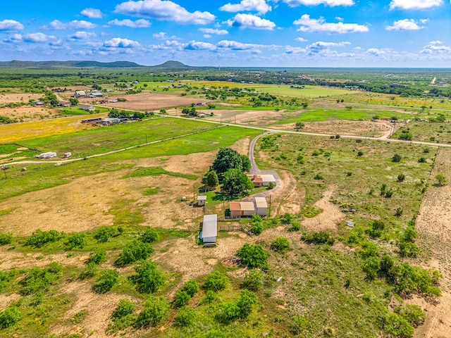 8881 Rust Rd, San Angelo, TX 76905 - aerial view of sparsely populated area with a mountainous background