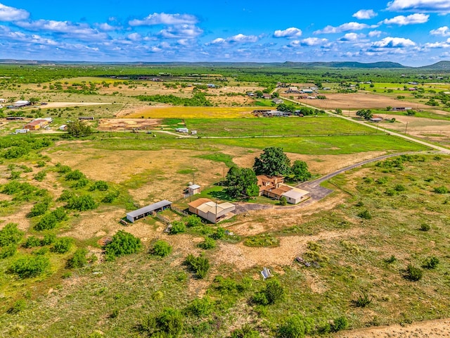8881 Rust Rd, San Angelo, TX 76905 - overview of rural landscape featuring a mountain backdrop