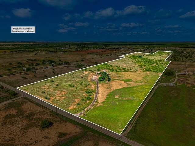 8881 Rust Rd, San Angelo, TX 76905 - view of rural area with property boundaries highlighted