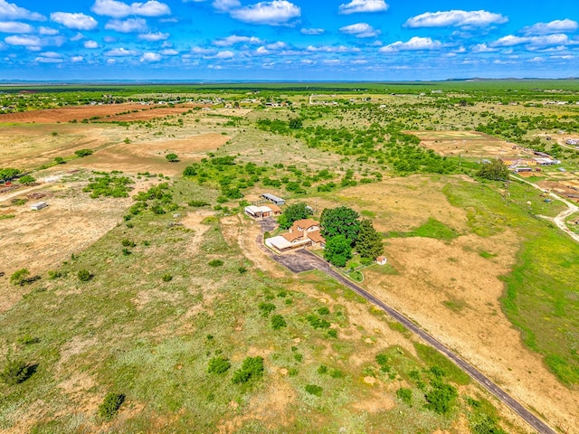 8881 Rust Rd, San Angelo, TX 76905 - aerial view of property and surrounding area featuring rural landscape
