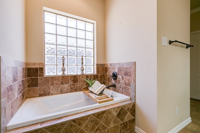 bathroom with a bath