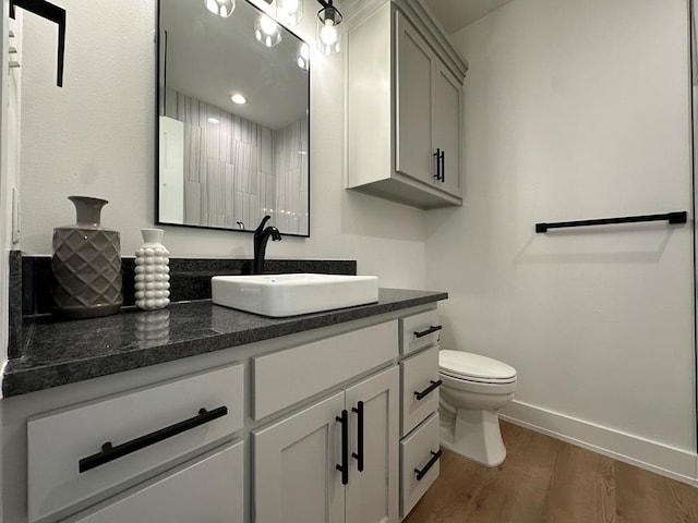 3615 Clearview Dr, San Angelo, TX 76904 - bathroom featuring vanity and wood finished floors