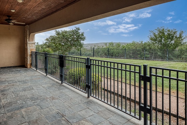 7164 Texas Unit R2, Del Rio, TX 78840 - balcony with a ceiling fan