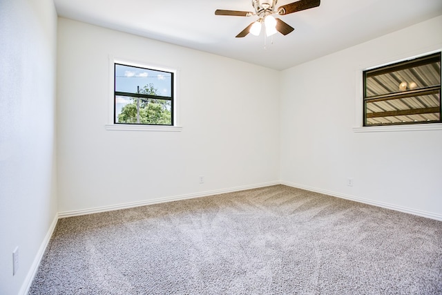2235 Chestnut St, San Angelo, TX 76901 - empty room with carpet floors and ceiling fan