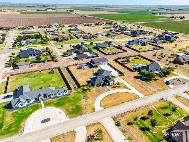 bird's eye view featuring a rural view