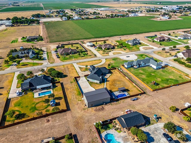 bird's eye view featuring a rural view