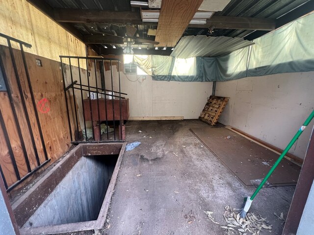 view of basement