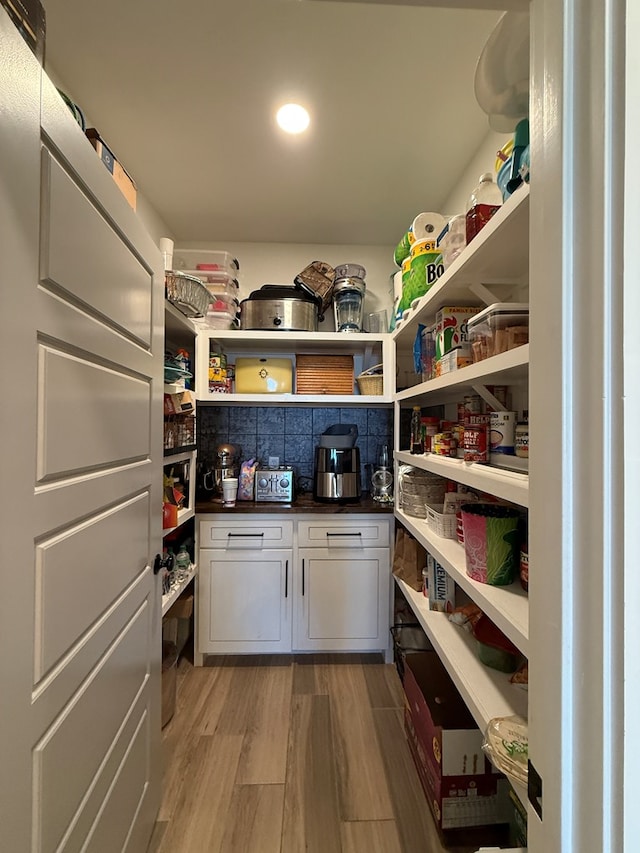 view of pantry