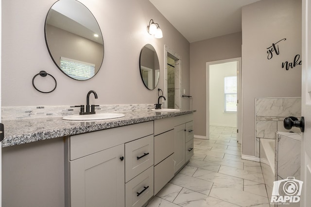 bathroom featuring vanity