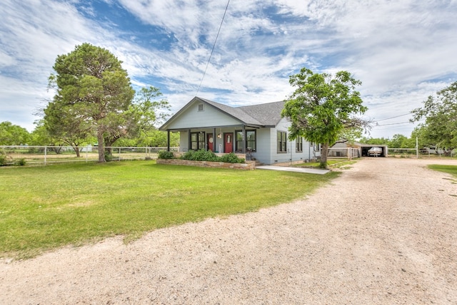 3805 Ogden St, San Angelo, TX 76903 - view of front facade featuring dirt driveway and a porch