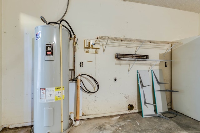 2756 Eunice Dr, San Angelo, TX 76901 - utility room with electric water heater