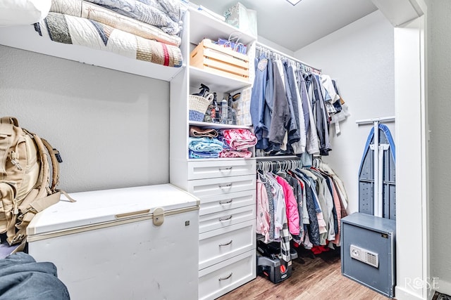 1601 S Jackson St, San Angelo, TX 76903 - spacious closet with light wood finished floors