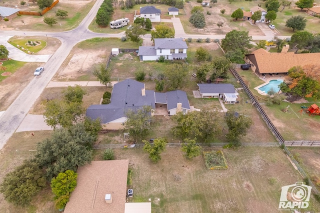 drone / aerial view featuring a residential view