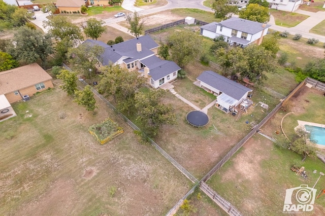 drone / aerial view featuring a residential view