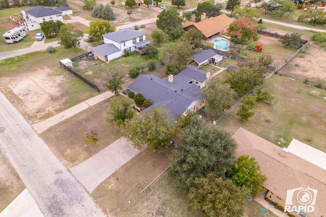 drone / aerial view featuring a residential view