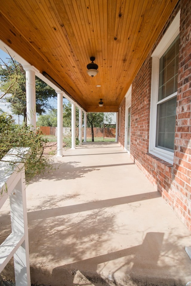 view of patio / terrace featuring a porch