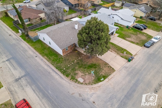 birds eye view of property featuring a residential view