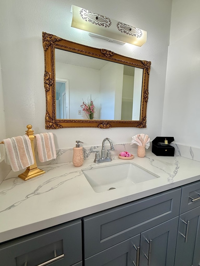 bathroom with vanity