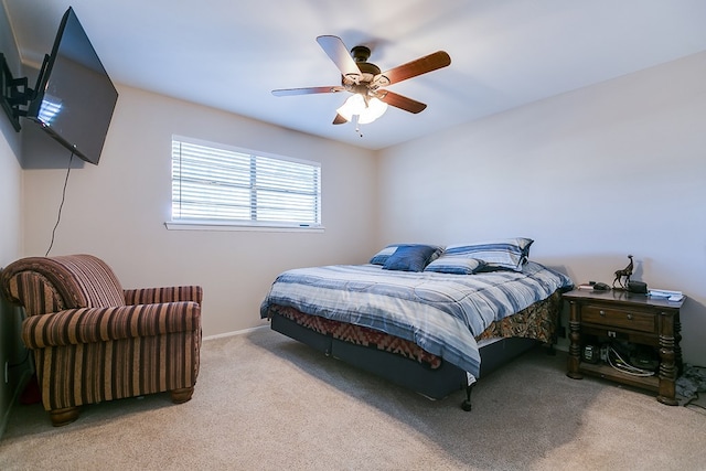 3634 Old Post Cir, San Angelo, TX 76904 - bedroom featuring carpet flooring and ceiling fan