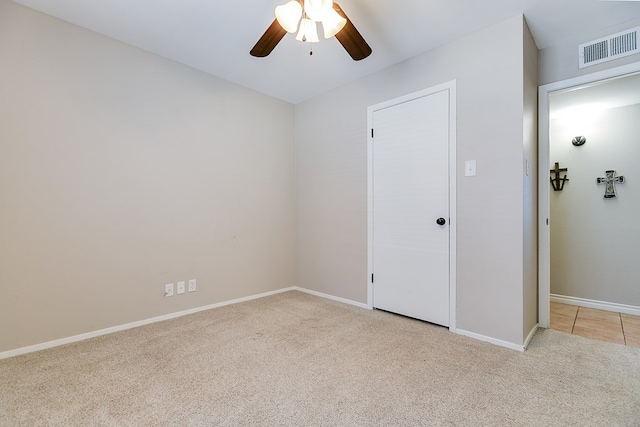 3634 Old Post Cir, San Angelo, TX 76904 - carpeted spare room with a ceiling fan and baseboards