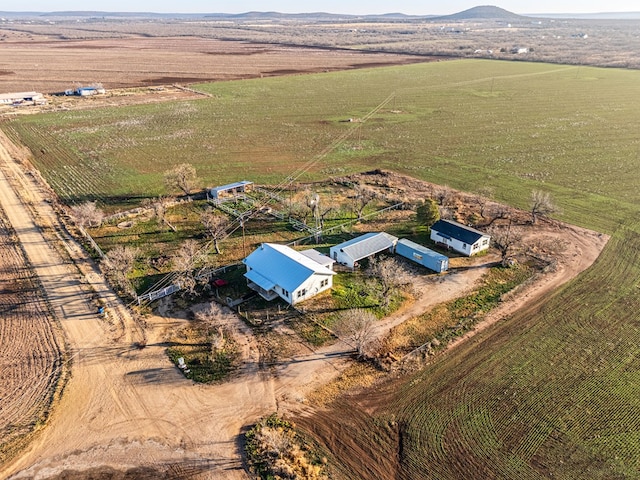 bird's eye view featuring a rural view