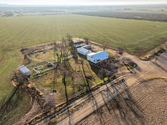 drone / aerial view featuring a rural view