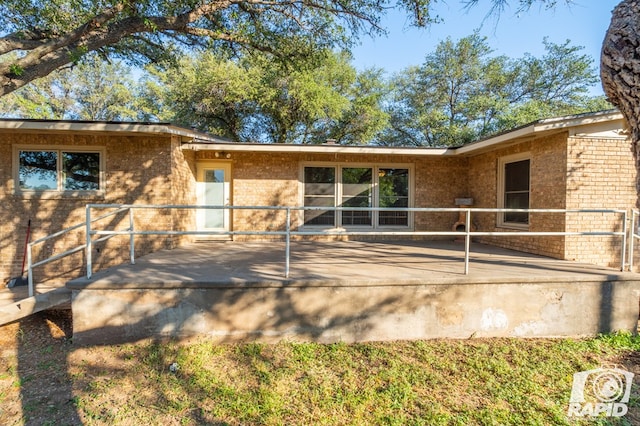 view of rear view of property