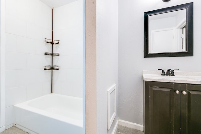 2021 Field Ave, San Angelo, TX 76901 - full bathroom with vanity and bathing tub / shower combination