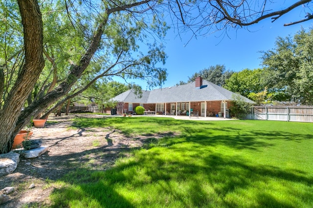 view of yard with a patio