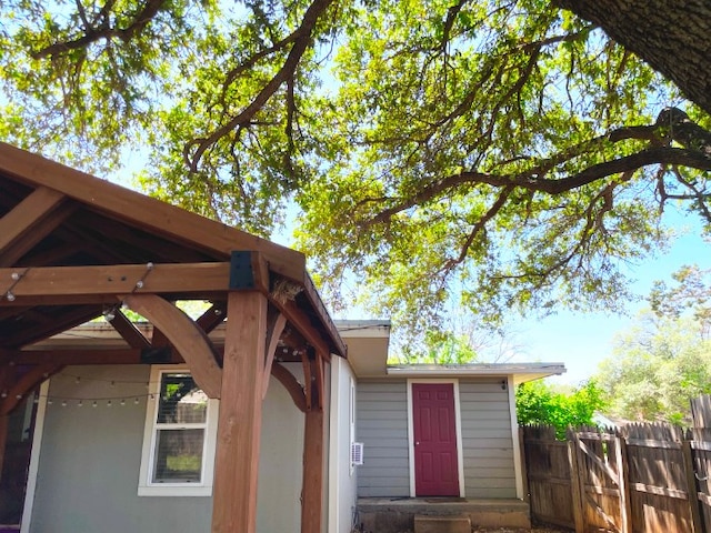 exterior space with a gazebo