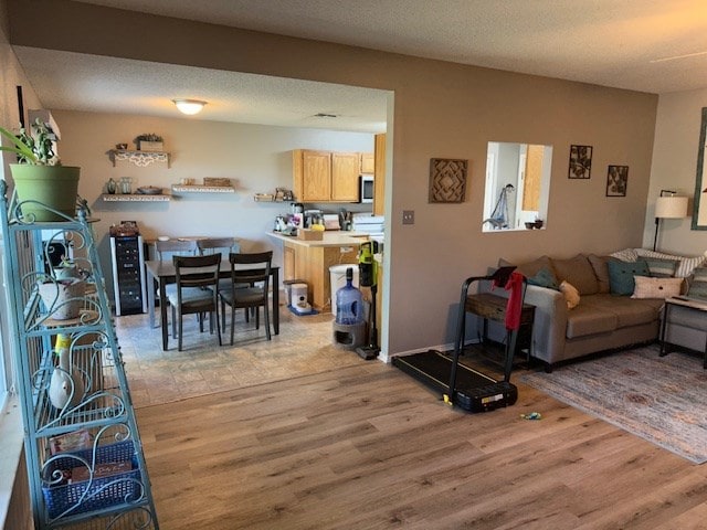 1227 Elmo Ln, San Angelo, TX 76905 - living area featuring light wood finished floors