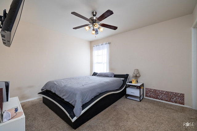4122 Harmony Ln, San Angelo, TX 76904 - bedroom featuring carpet floors and ceiling fan