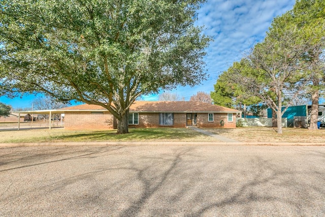 view of ranch-style home