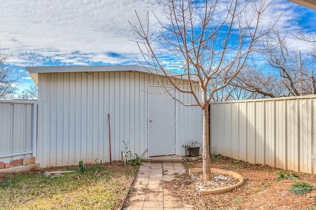 view of outbuilding