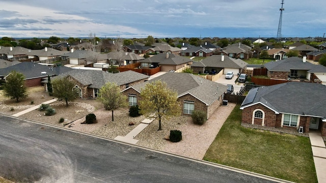 birds eye view of property featuring a residential view