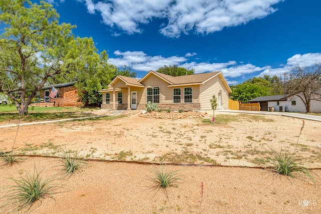 view of ranch-style house