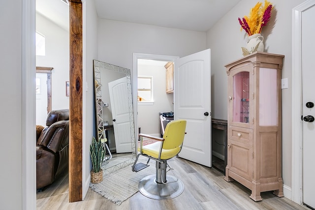 interior space with light wood-style floors