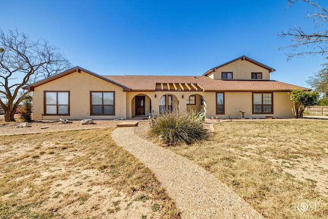 view of front of house with stucco siding