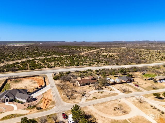 bird's eye view featuring a mountain view