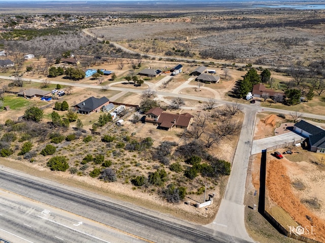 aerial view featuring view of desert