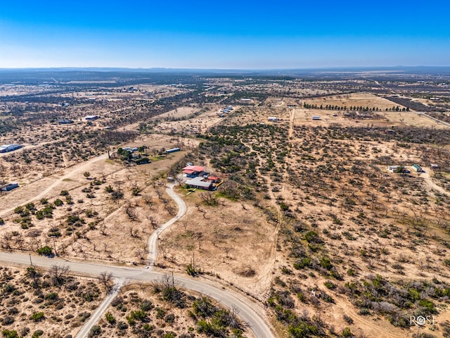 bird's eye view featuring a rural view