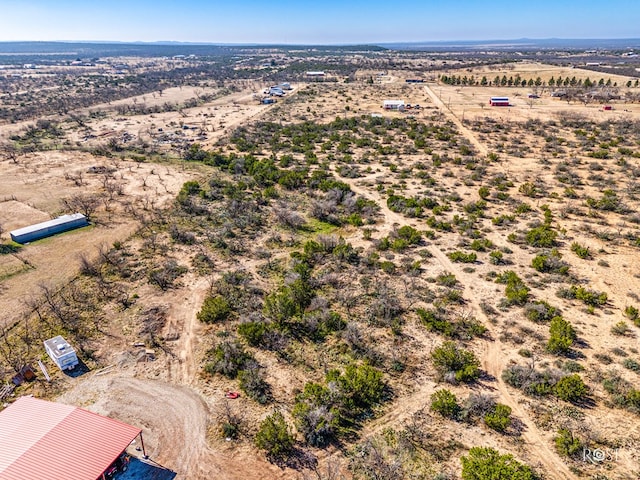 drone / aerial view with a rural view