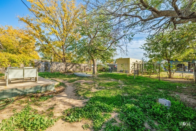 view of yard featuring a patio