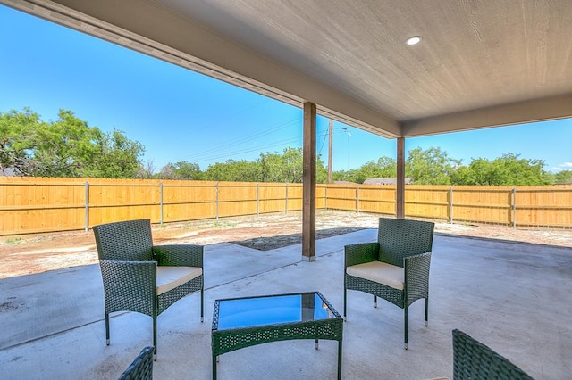 2122 Deaton St, San Angelo, TX 76903 - view of patio / terrace with a fenced backyard