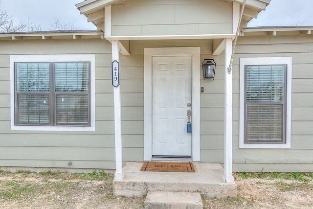 view of entrance to property